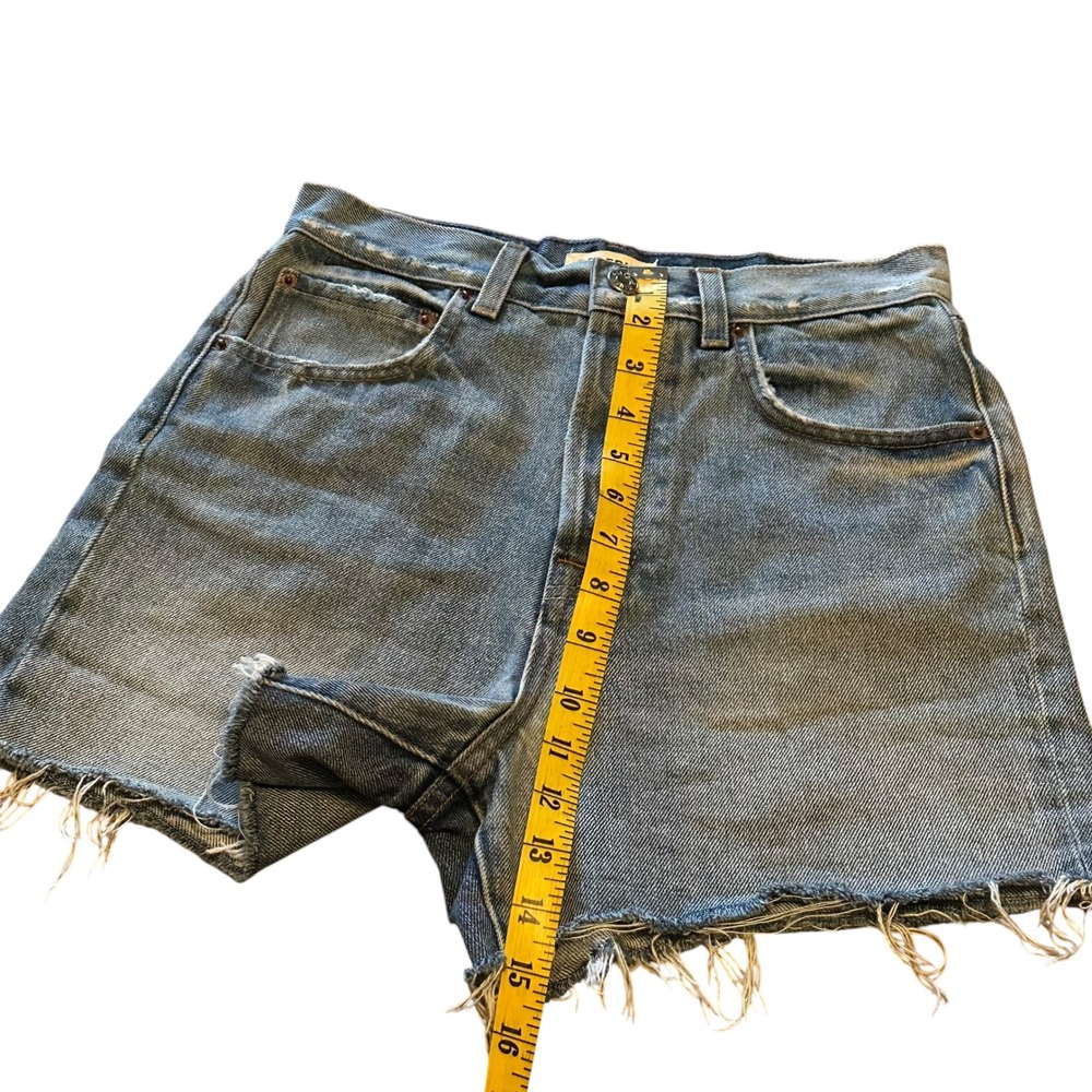 GRLFRND The Jules Super High Rise Vintage Cotton Denim Cutoff Shorts Size 25 - Picture 8 of 9